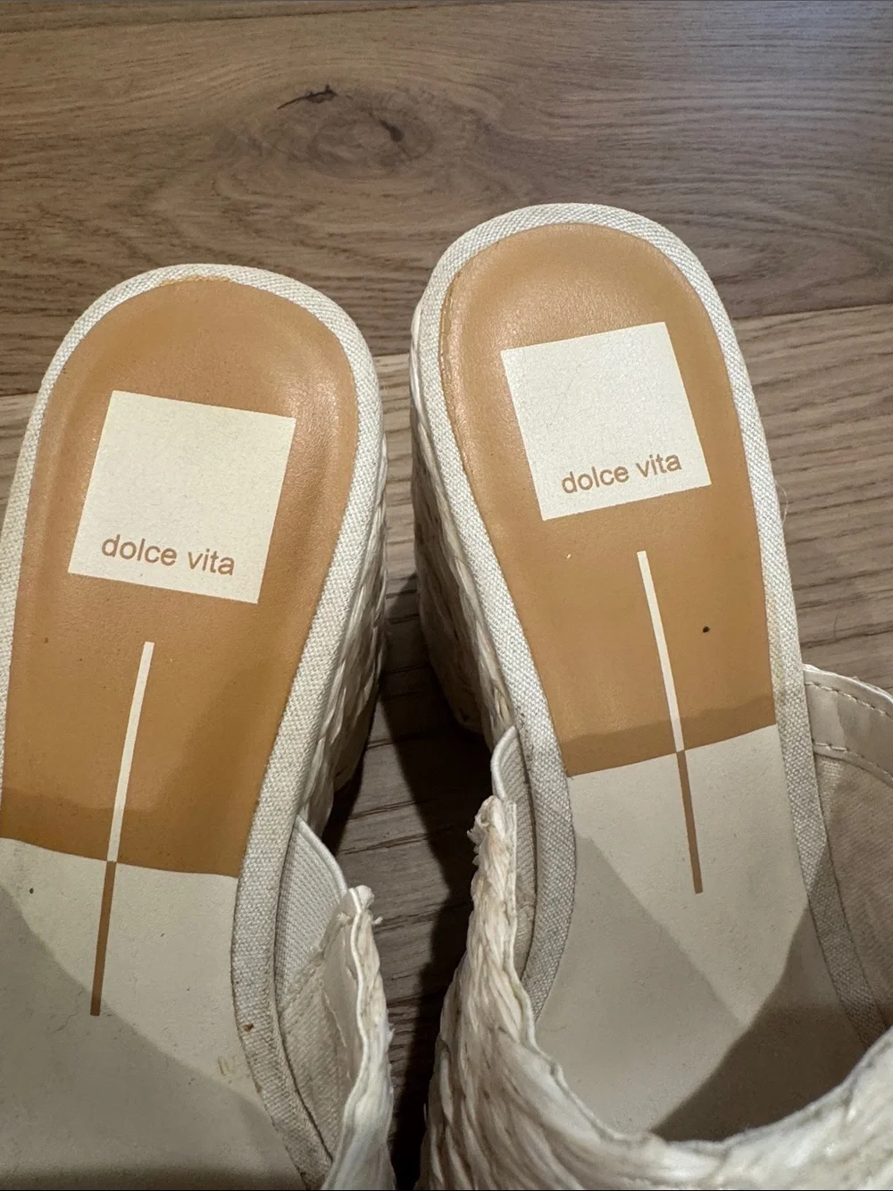 Dolce Vita Elora - Cream Braided Platform Mule Sandals